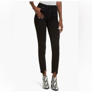 PAIGE Hoxton Ankle Skinny Jeans (Dark Night Noir) 26 Black